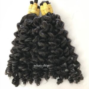 Cabelo 100% Humano, Cacheado (permanenteado) 40/45cm